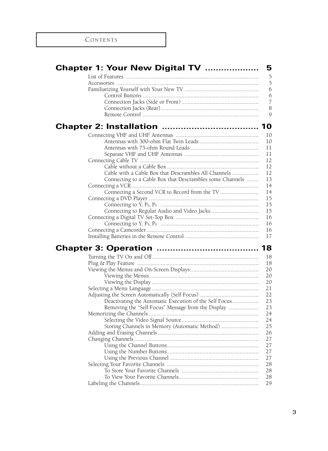 Samsung HC-P4741W, HC-P5241W manual Your New Digital TV, Installation, Operation 