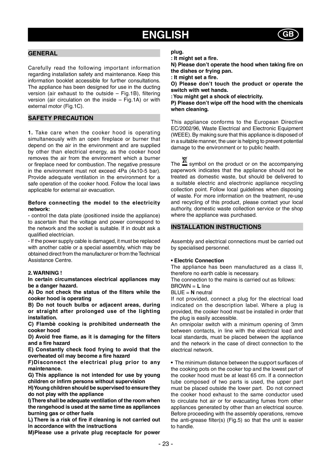 Samsung HC9190BX/XEF, HDC6190BX/XEF manual Englishgb 