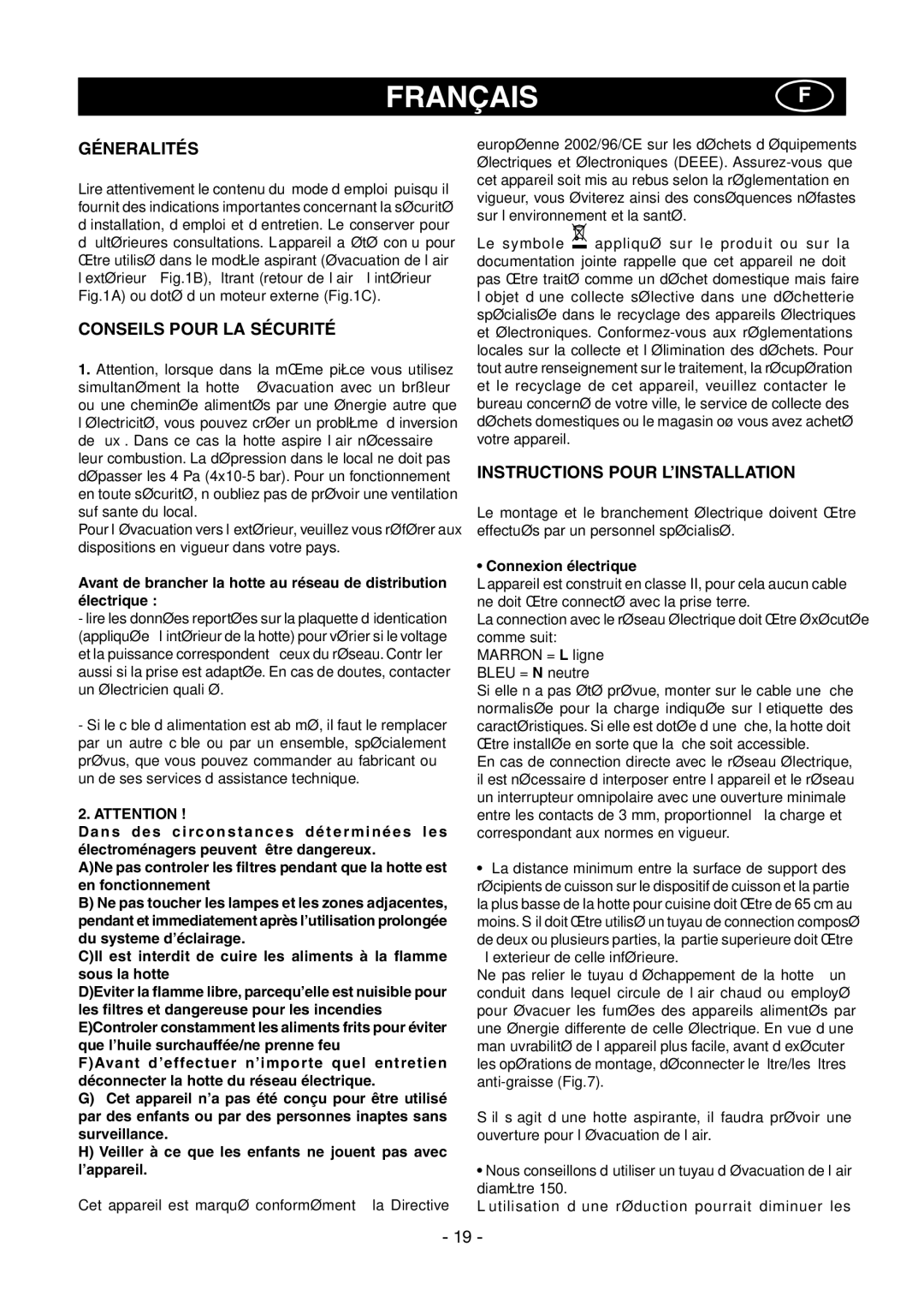 Samsung HC9390BG/XEF manual Françaisf 