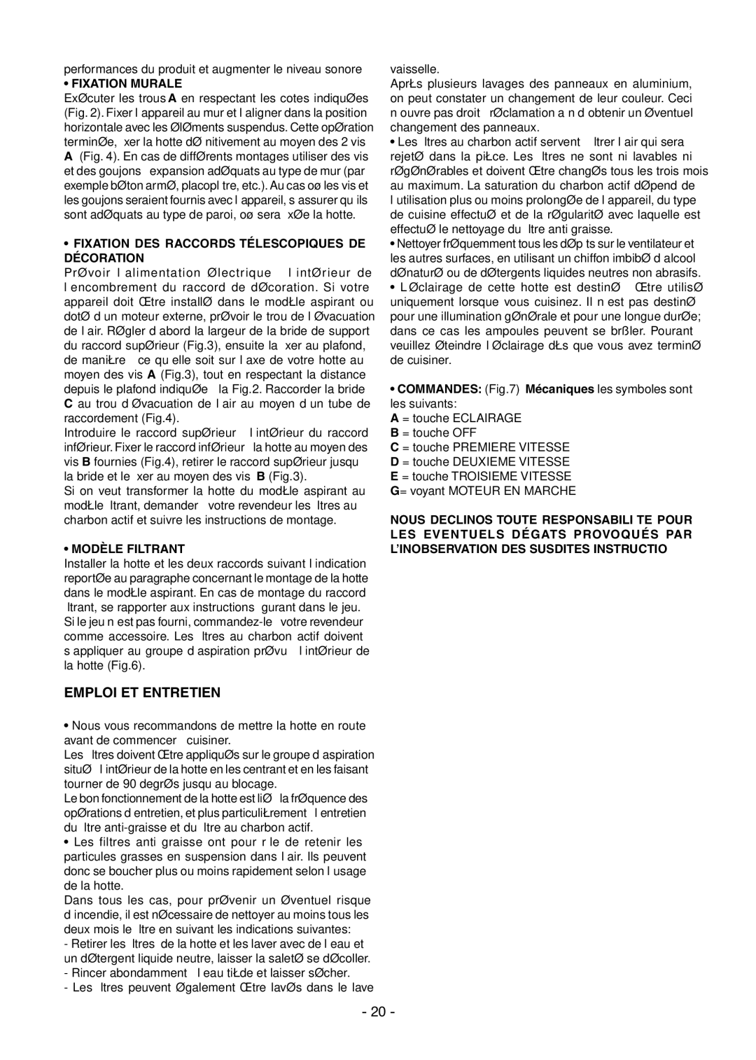 Samsung HC9390BG/XEF manual Emploi ET Entretien 