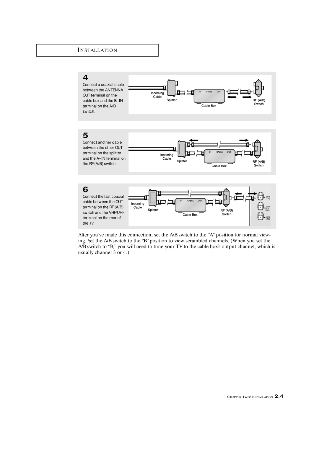 Samsung HCM553WB, HCM653WB, HCM4715W, HCM5525WB, HCM474W manual Install AT I O N 