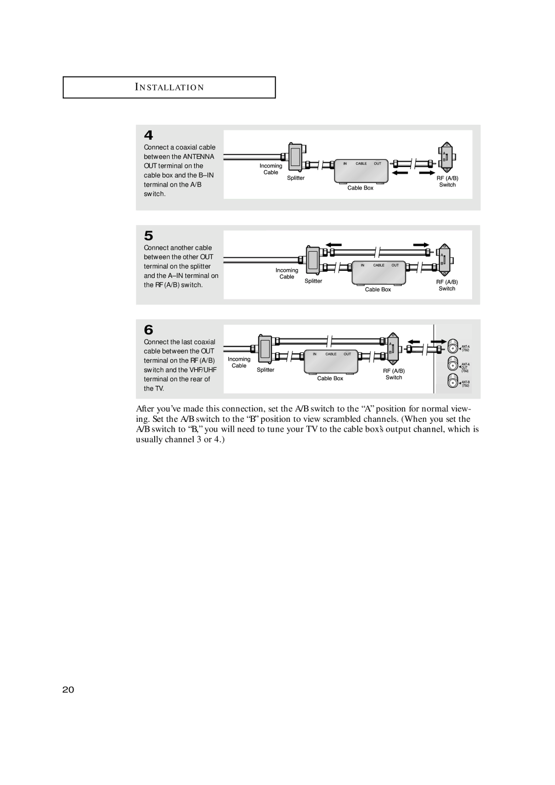 Samsung HCN479W, HCN559W, HCN529W, HCN659W, HCN5529W manual Install AT I O N 