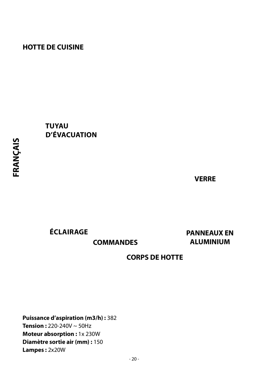 Samsung HDC9147BX/XSA manual Spécifications techniques, Français 