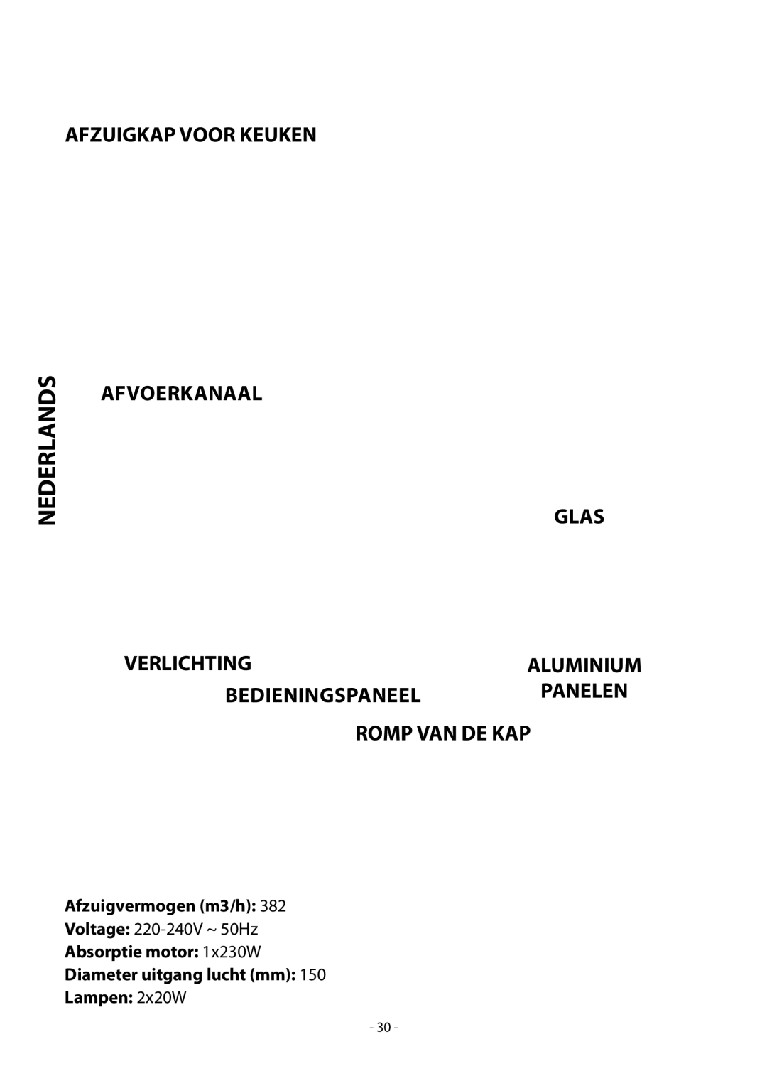 Samsung HDC9147BX/XSA manual Technische specificaties, Nederlands 