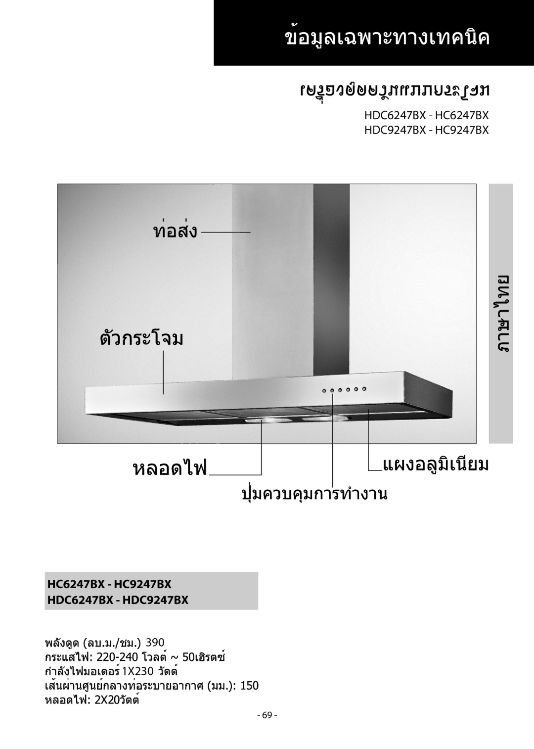 Samsung HDC9147BX/XSA manual 390 1X230 