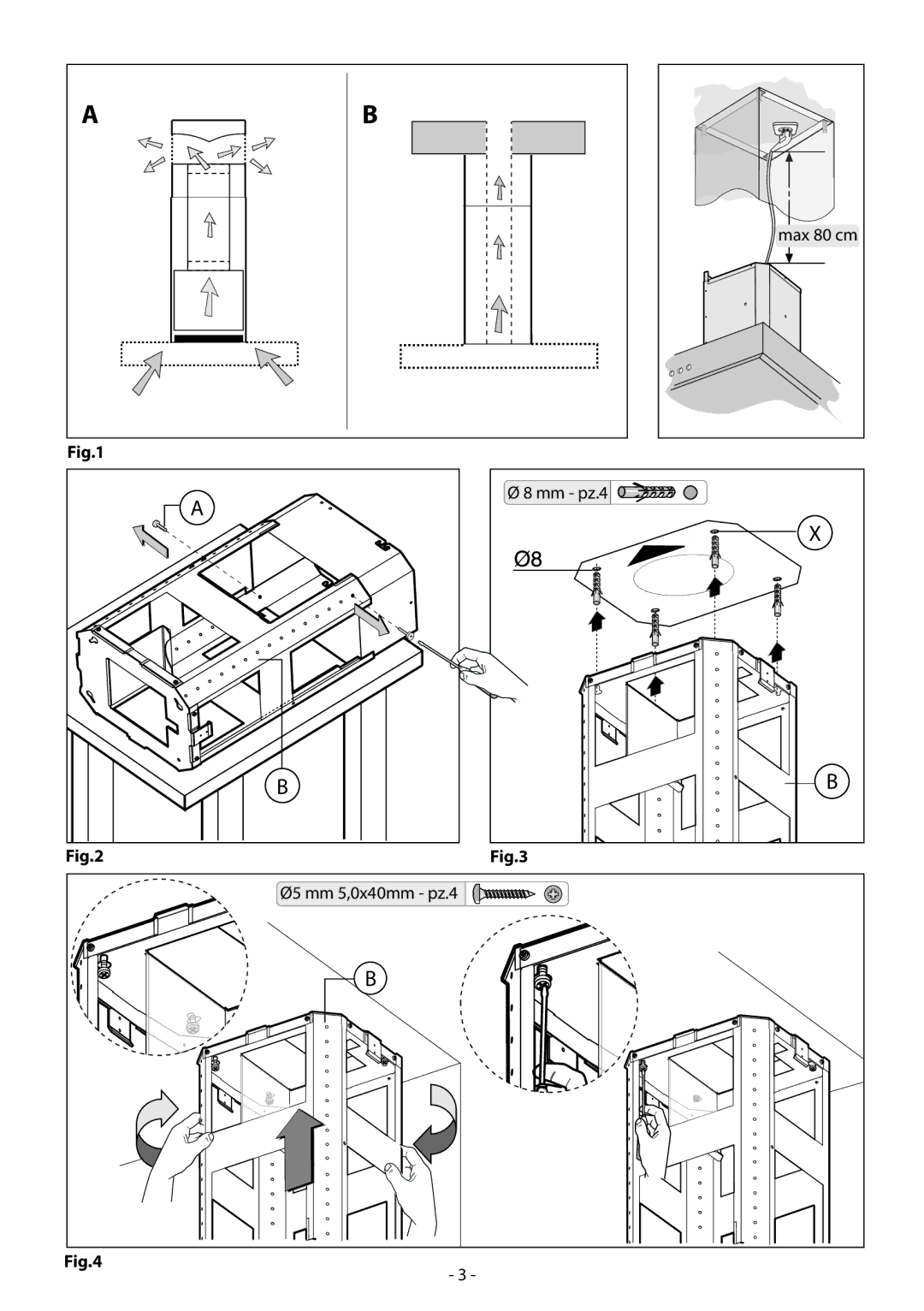 Samsung HDC9B90TX/EUR manual Max 80 cm 