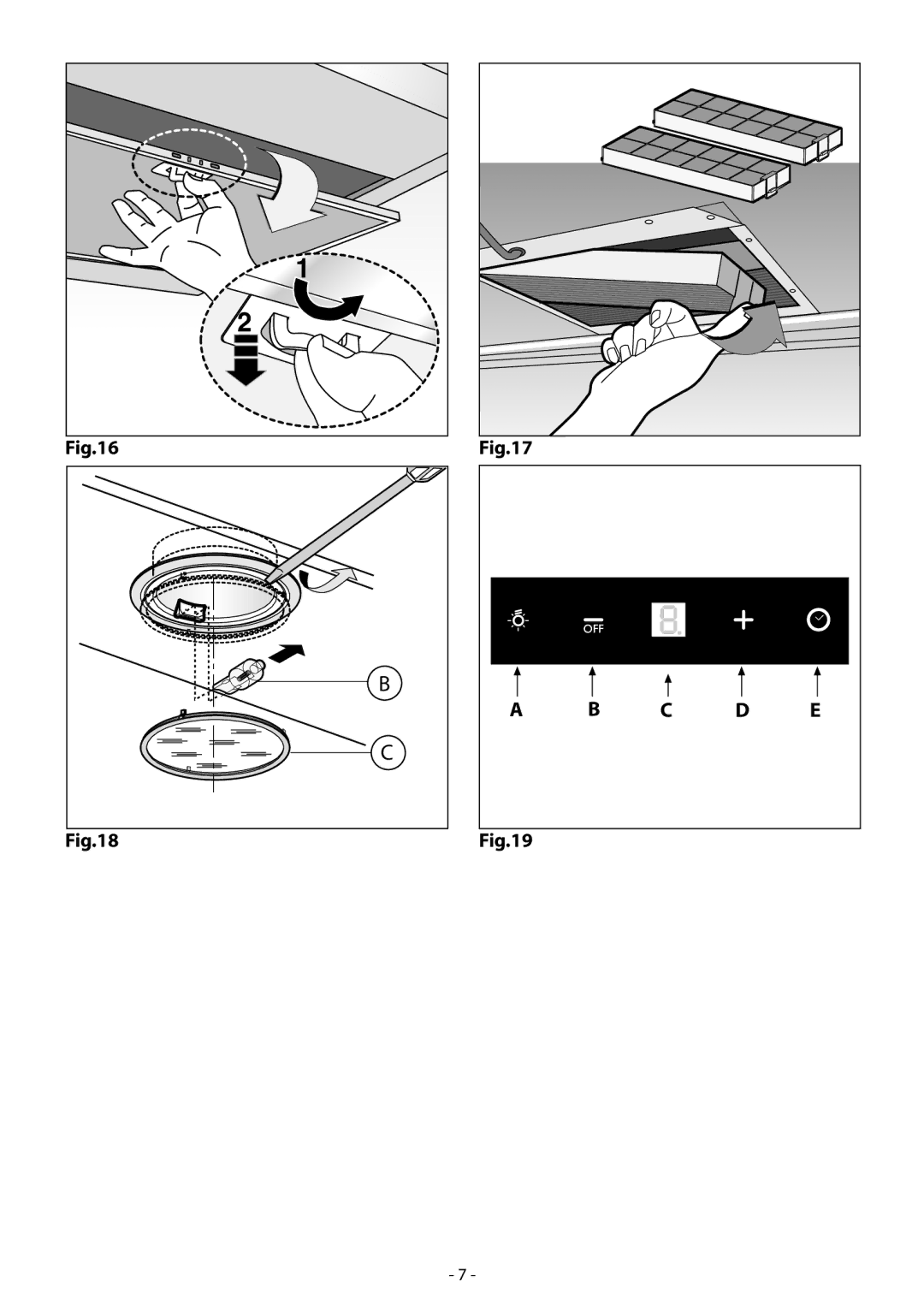 Samsung HDC9B90TX/EUR manual C D E 