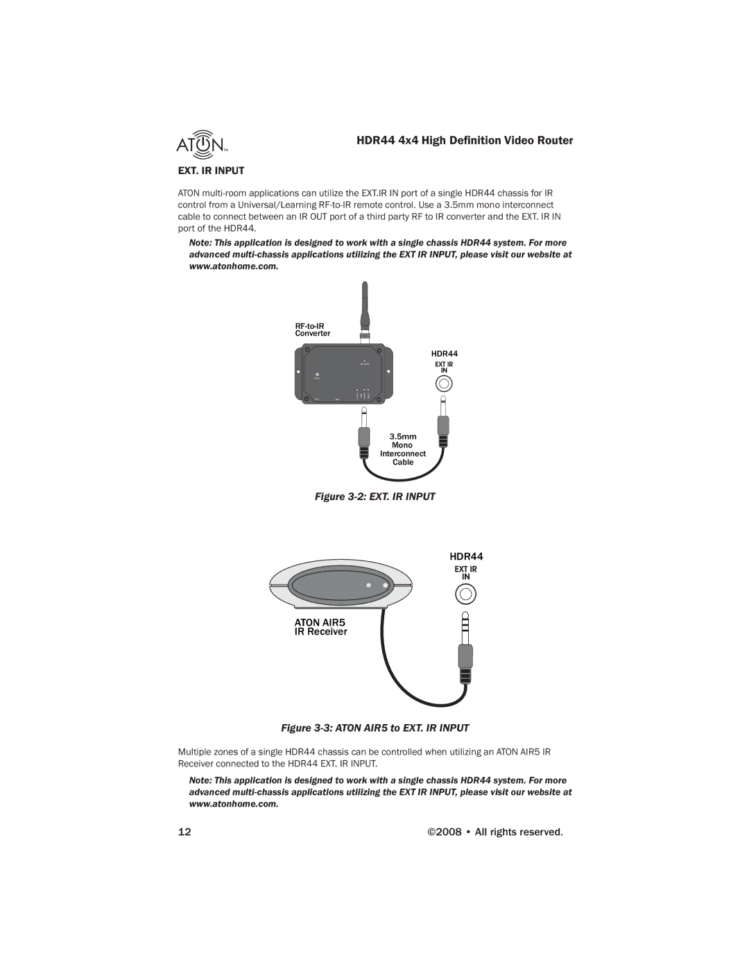 Samsung HDR44 manual EXT. IR Input 