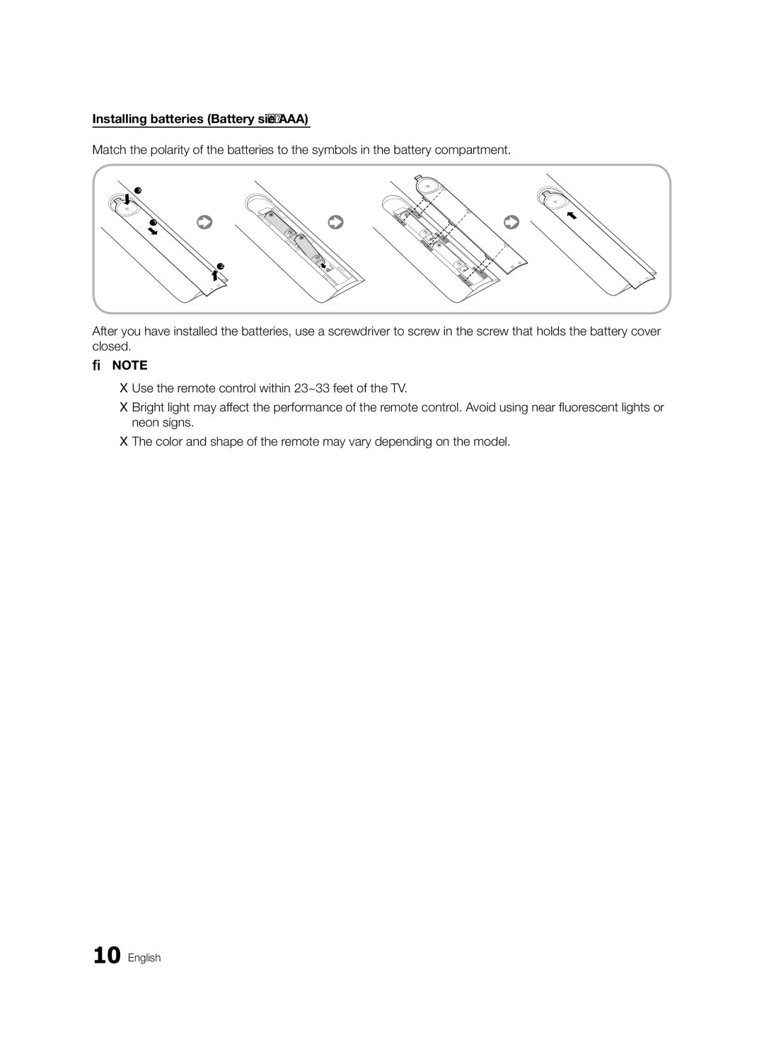 Samsung HG65NB890XFXZA, HG46NB890XFXZA installation manual English 