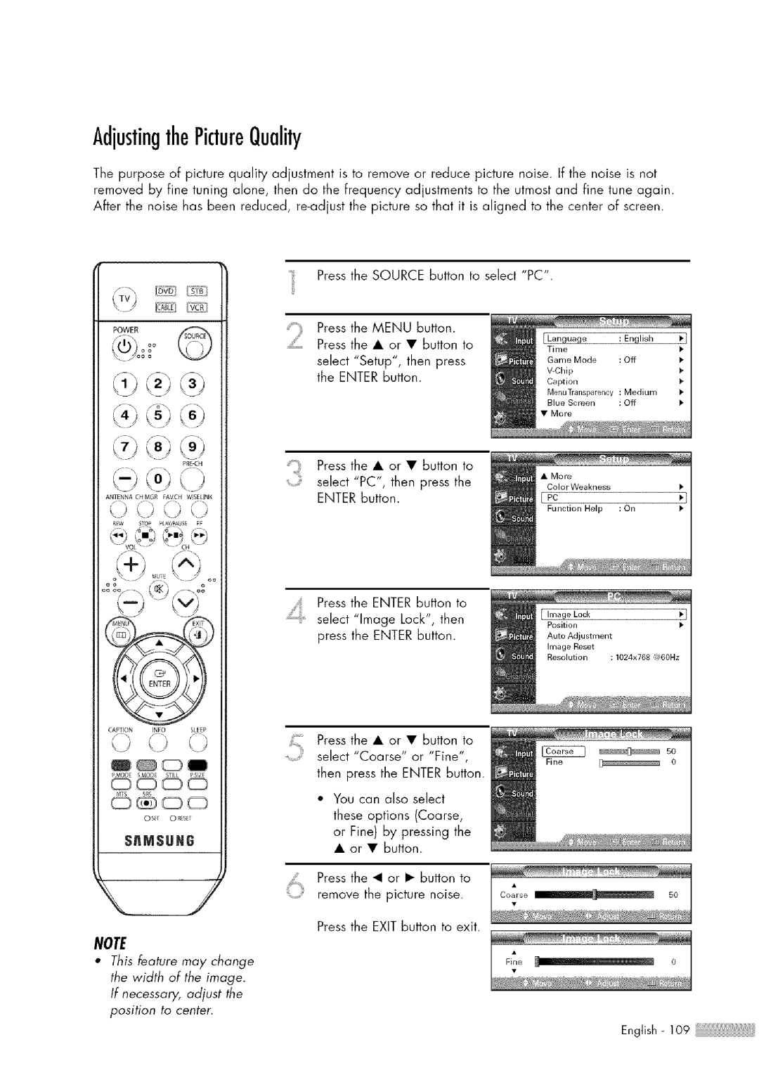 Samsung HL-$4676S manual AdjustingthePictureQuality, I2\2 k3 