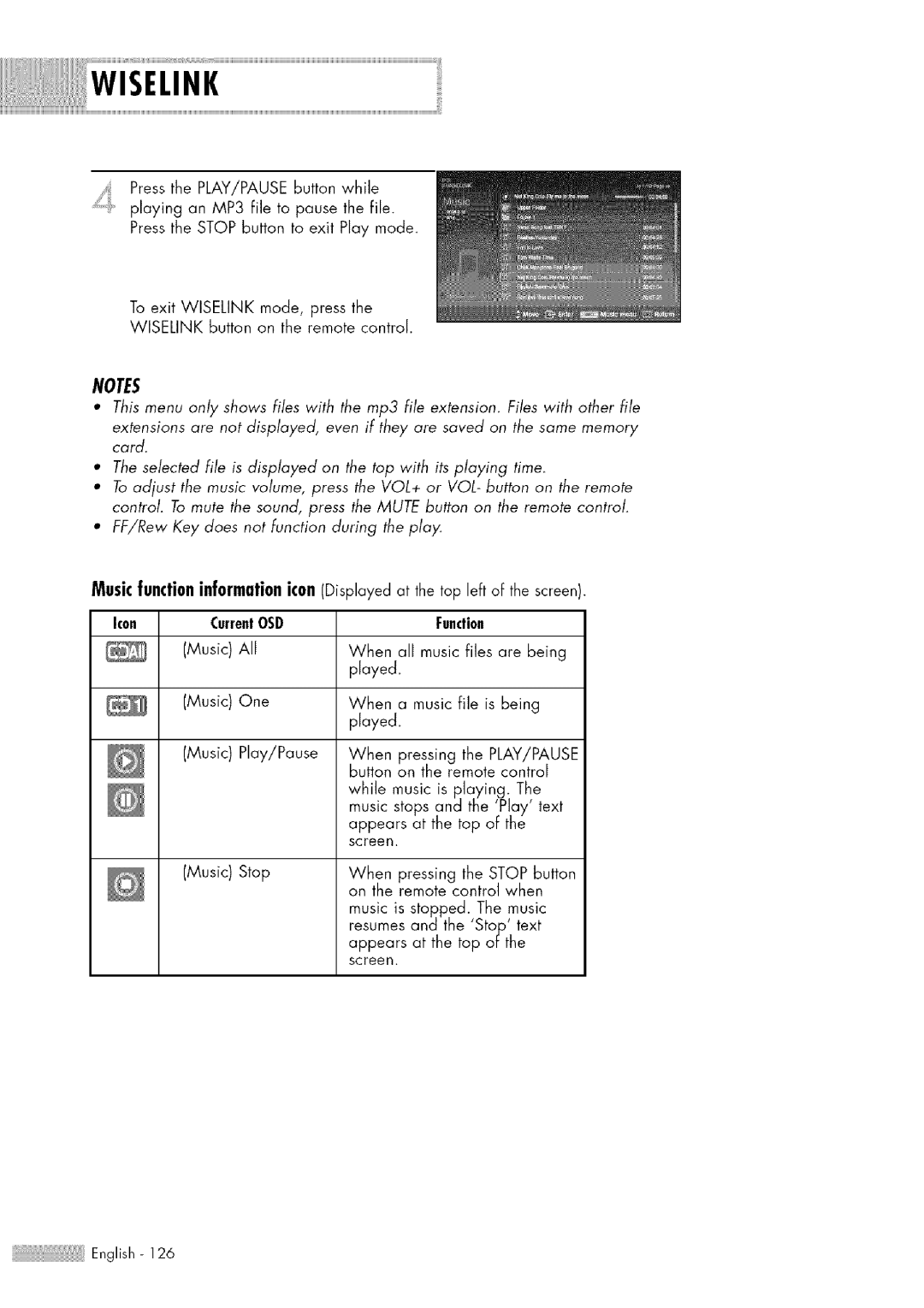 Samsung HL-$4676S manual Wiselink 