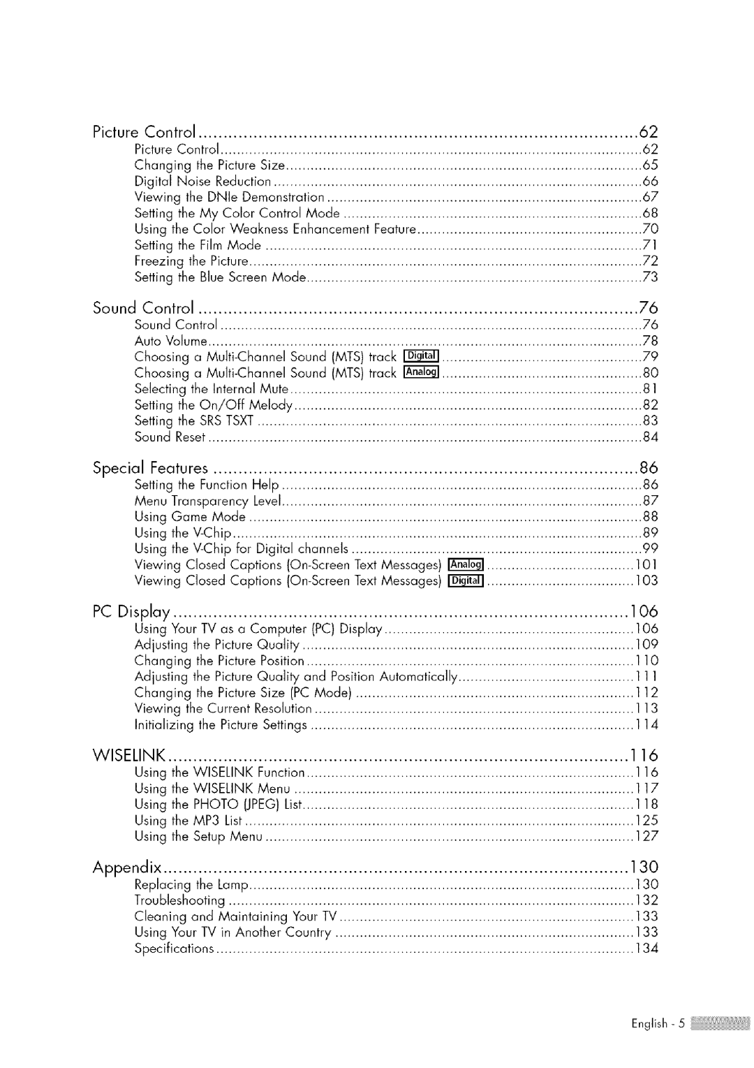 Samsung HL-$4676S manual Wiselink 