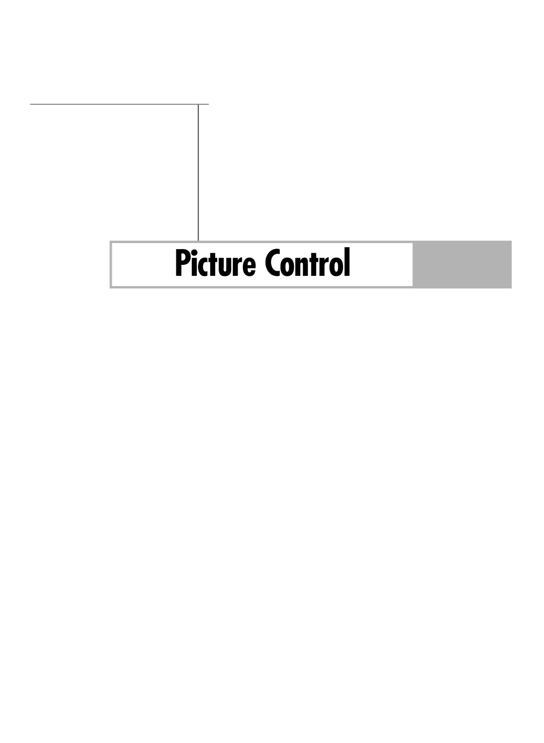 Samsung HL-54676S manual Picture Control 