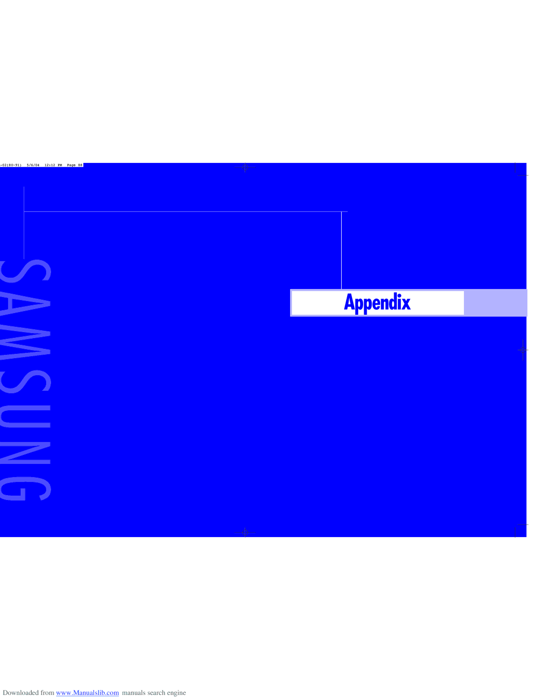 Samsung HL-P6163W, HL-P5063W, HL-P5663W instruction manual Appendix 