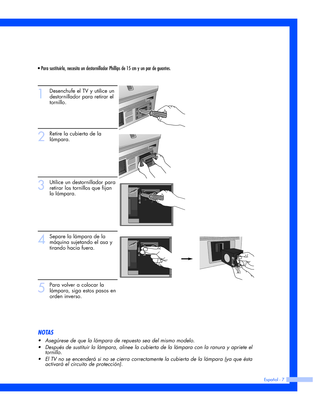 Samsung HL-P5663W, HL-P6163W, HL-P4663W manual Notas 