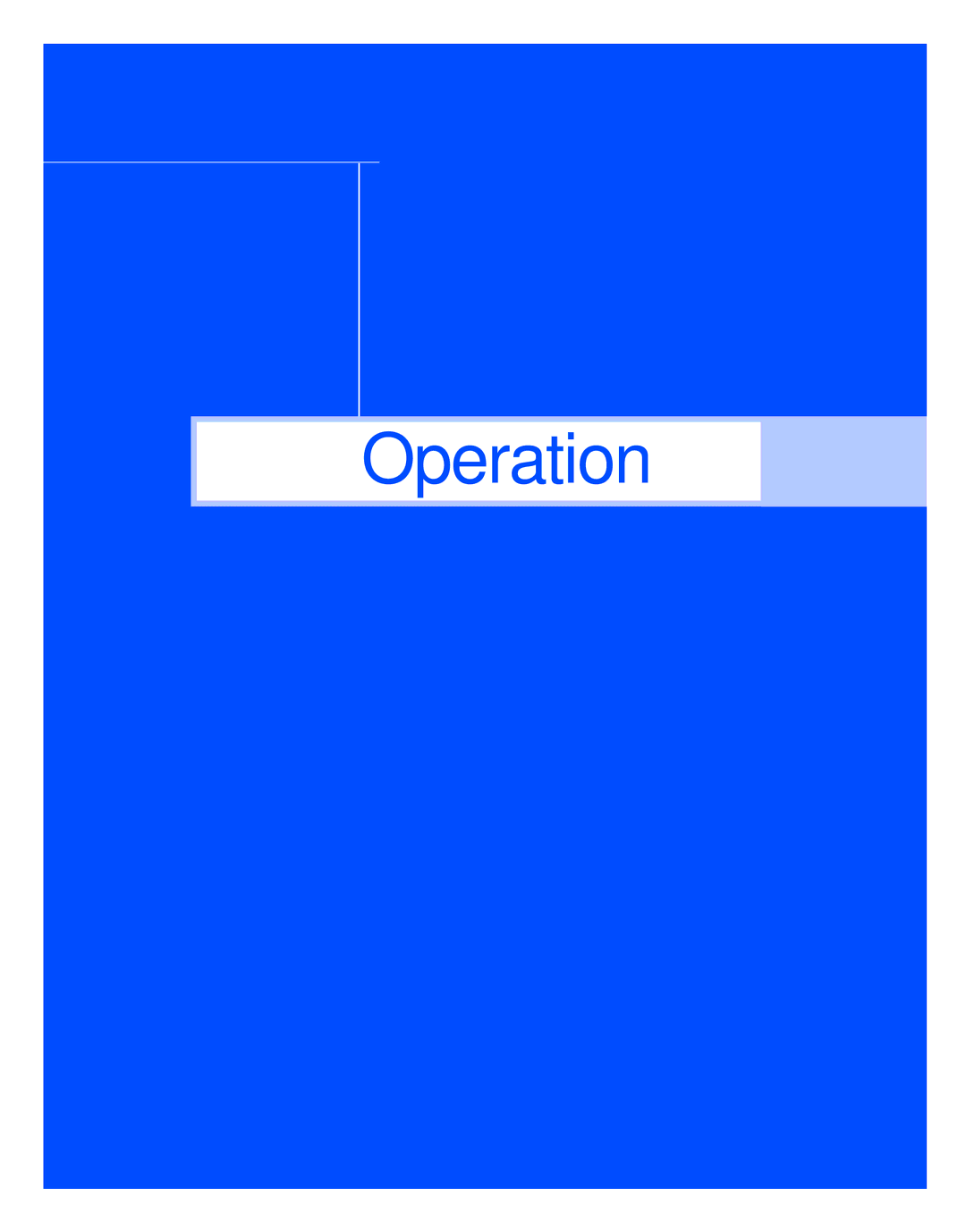 Samsung HL-R5677W, HL-R4677W instruction manual Operation 