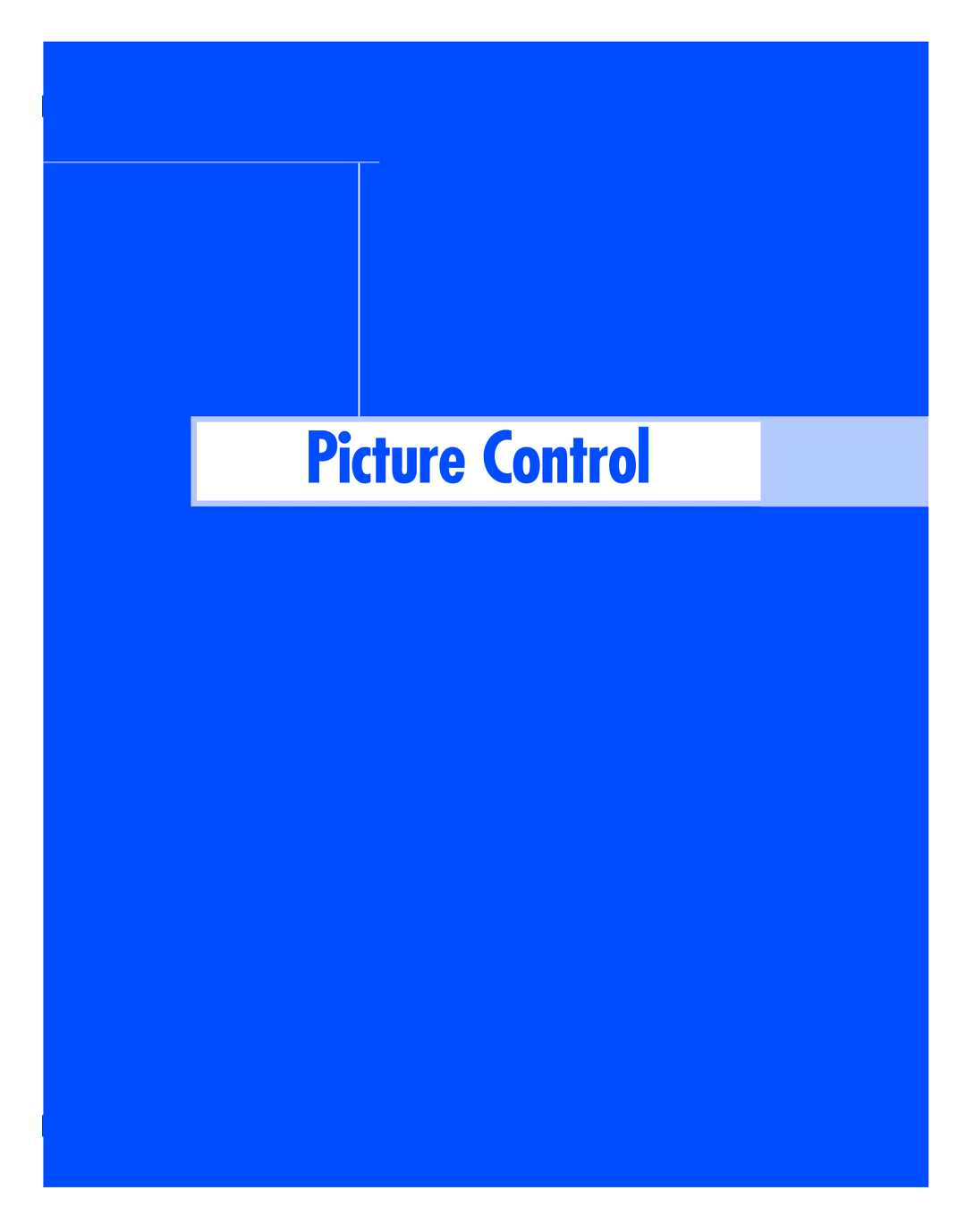 Samsung HL-R5677W, HL-R4677W instruction manual Picture Control 