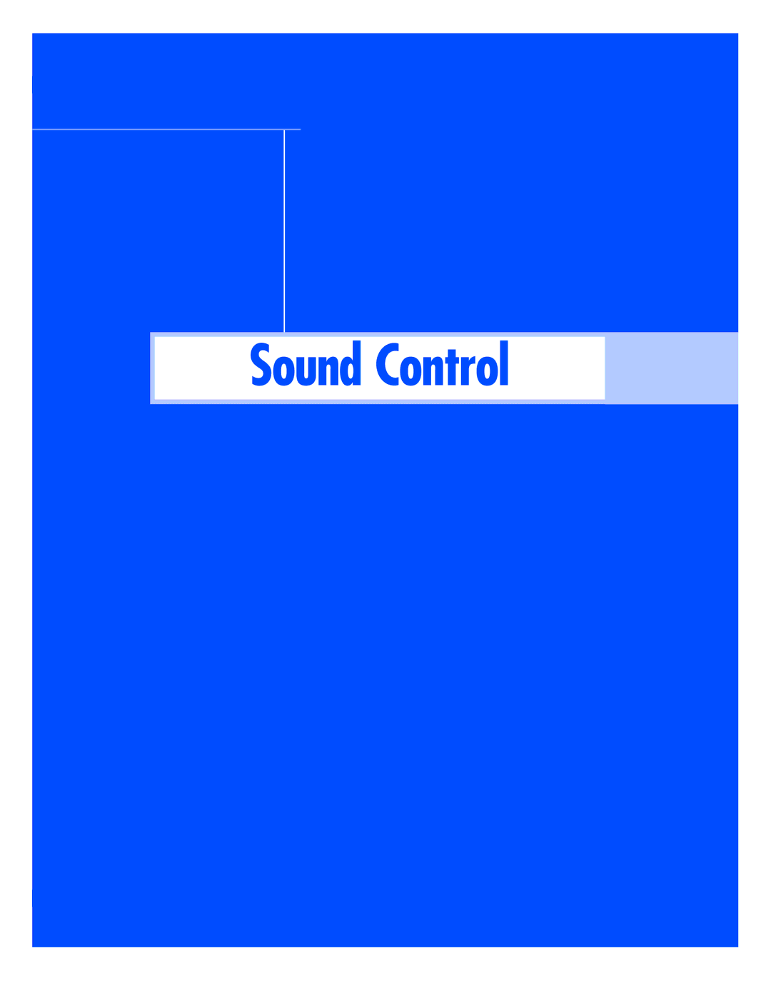 Samsung HL-R5677W, HL-R4677W instruction manual Sound Control 