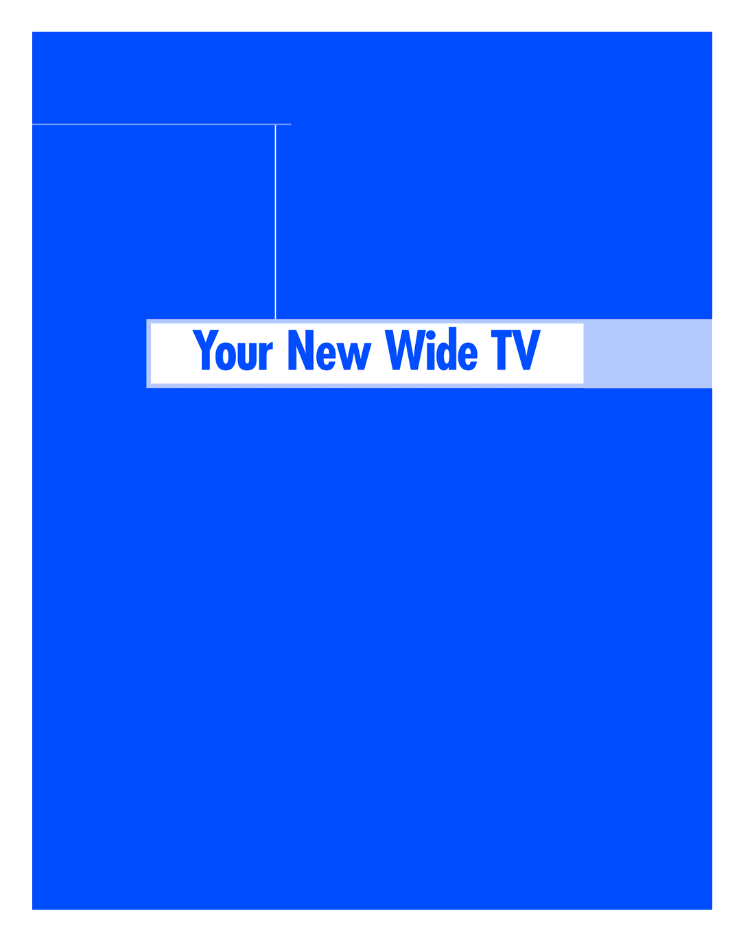 Samsung HL-R5677W, HL-R4677W instruction manual Your New Wide TV 