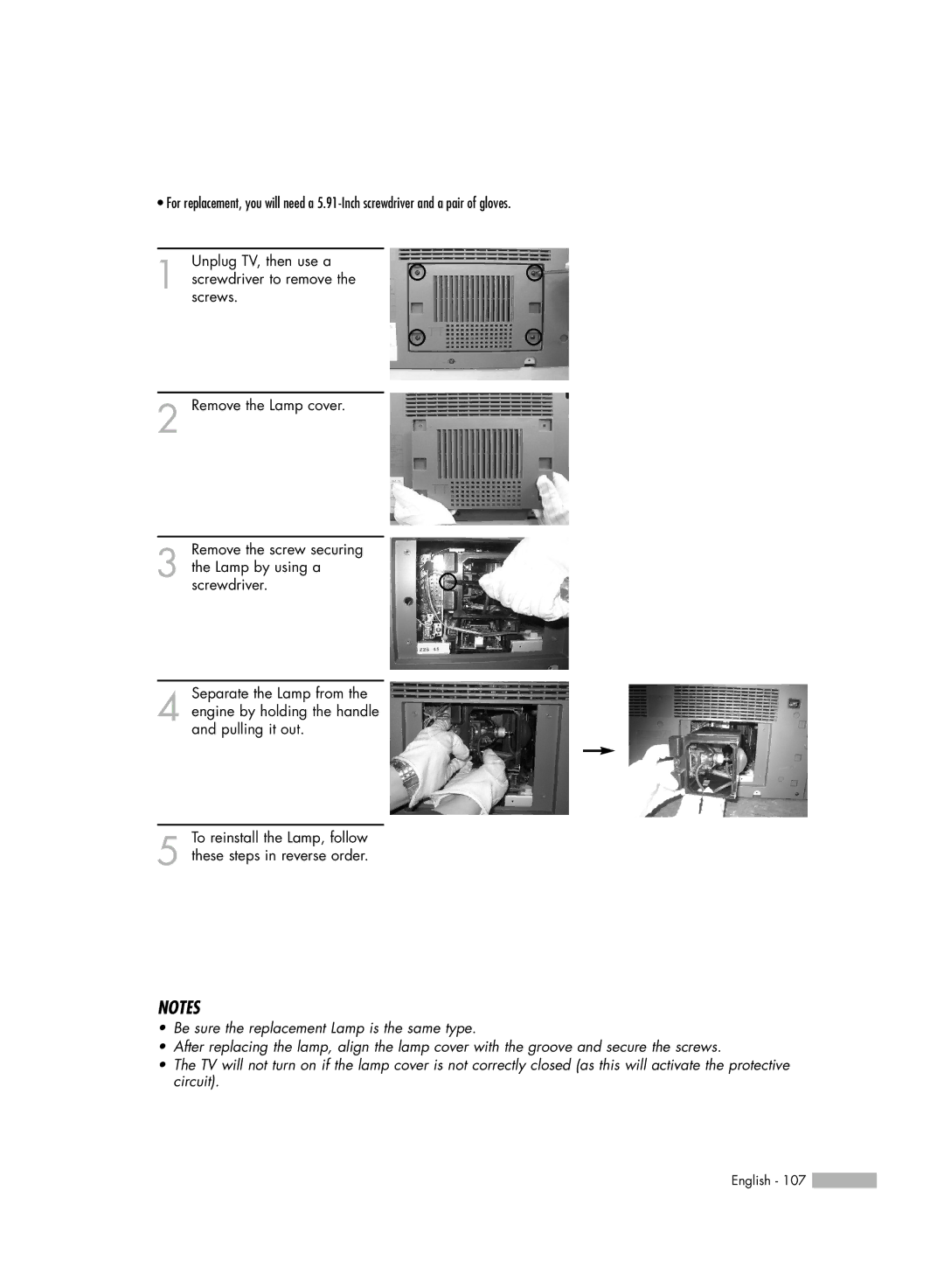 Samsung HL-R5066W manual English 