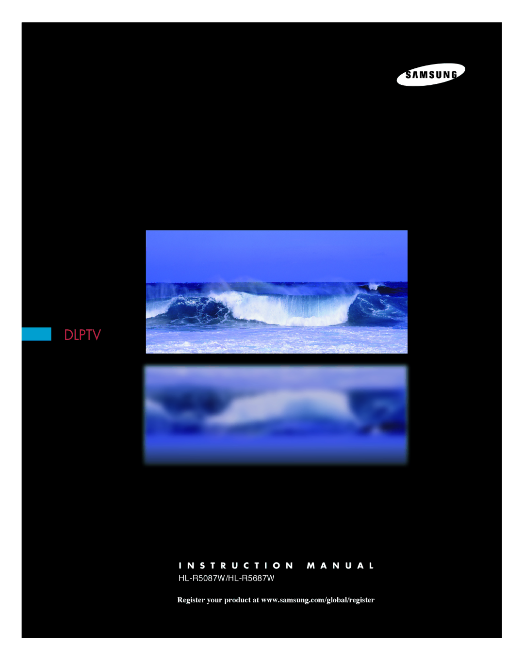 Samsung HL-R5687W, HL-R5087W instruction manual Dlptv 