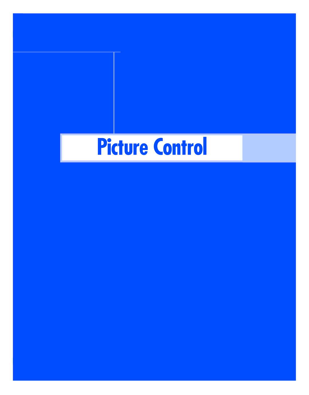 Samsung HL-R5687W, HL-R5087W instruction manual Picture Control 