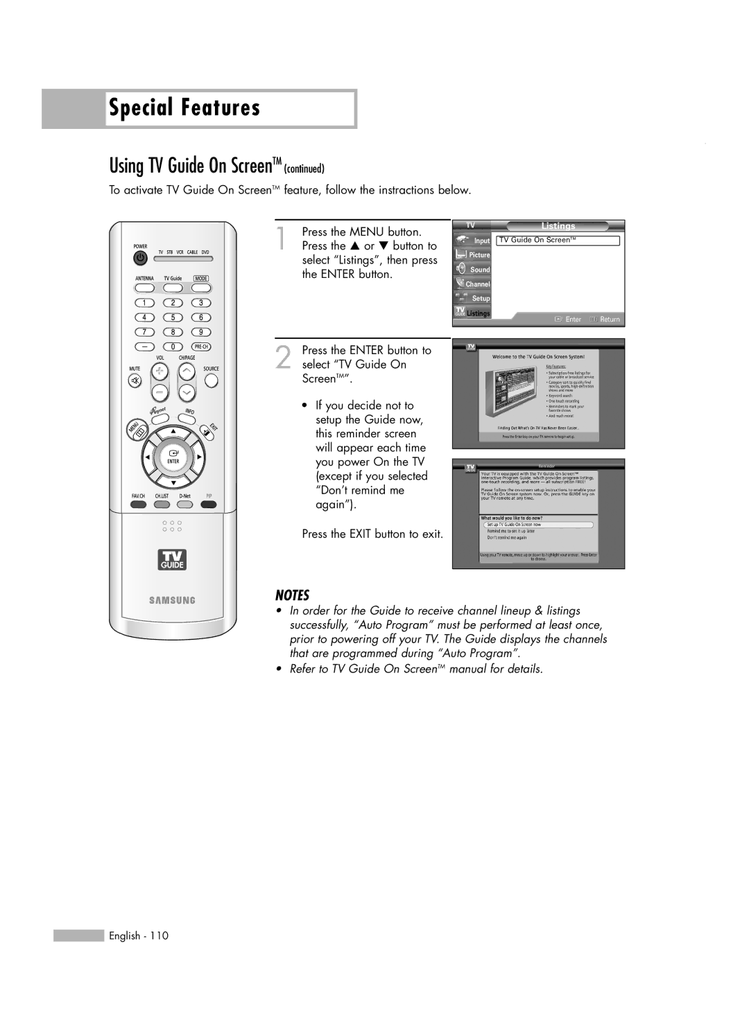 Samsung HL-R5688W manual Listings 