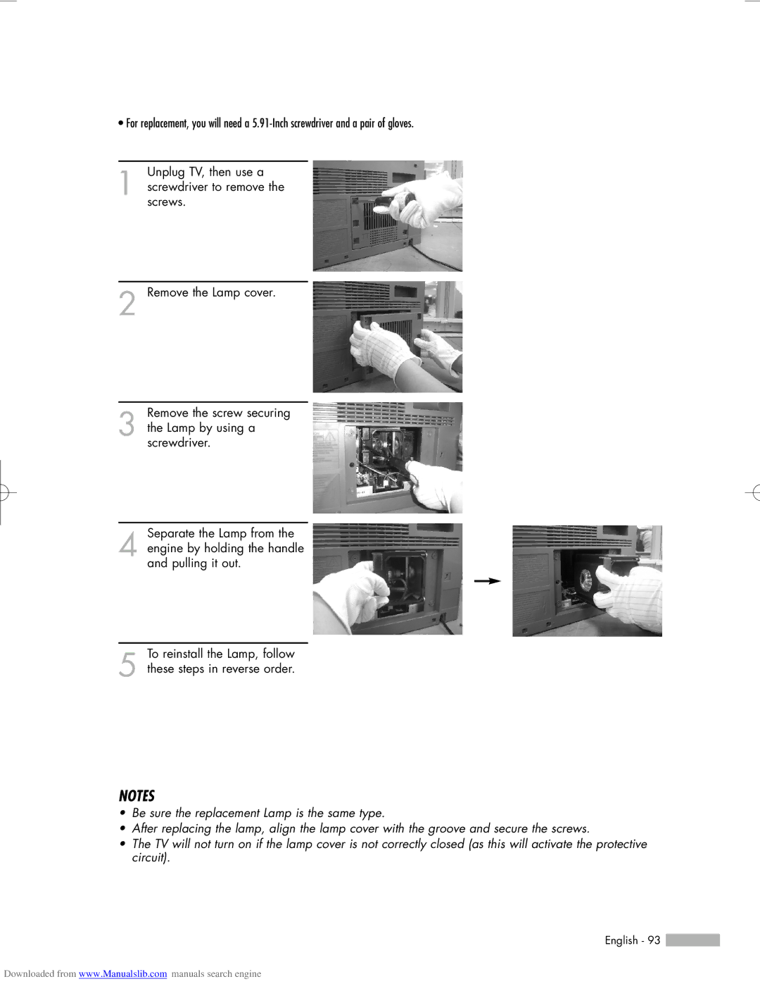 Samsung HL-R6156W, HL-R5656W, HL-R5056W manual English 