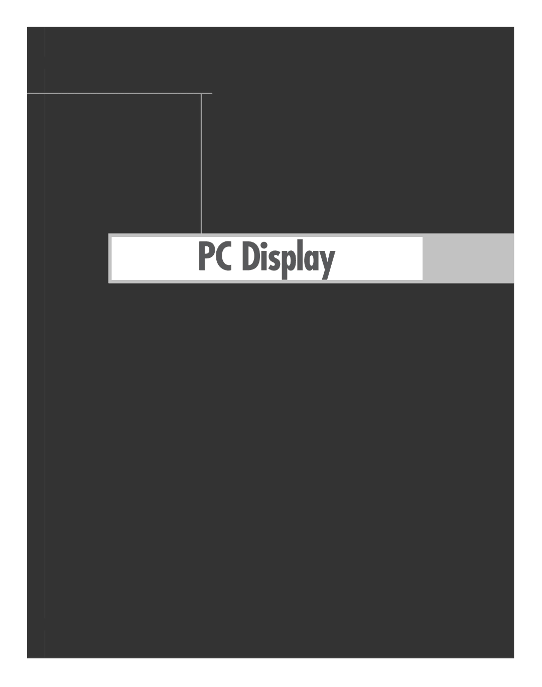 Samsung HL-R5064W, HL-R6164W, HL-R5664W, HL-R4664W, HL-R4264W manual PC Display 