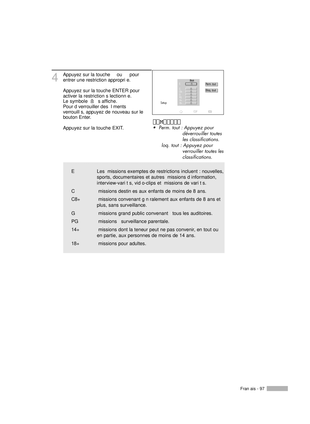 Samsung HL-R5078W, HL-R6178W, HL-R5678W, HL-R7178W manual Anglais Canadien 