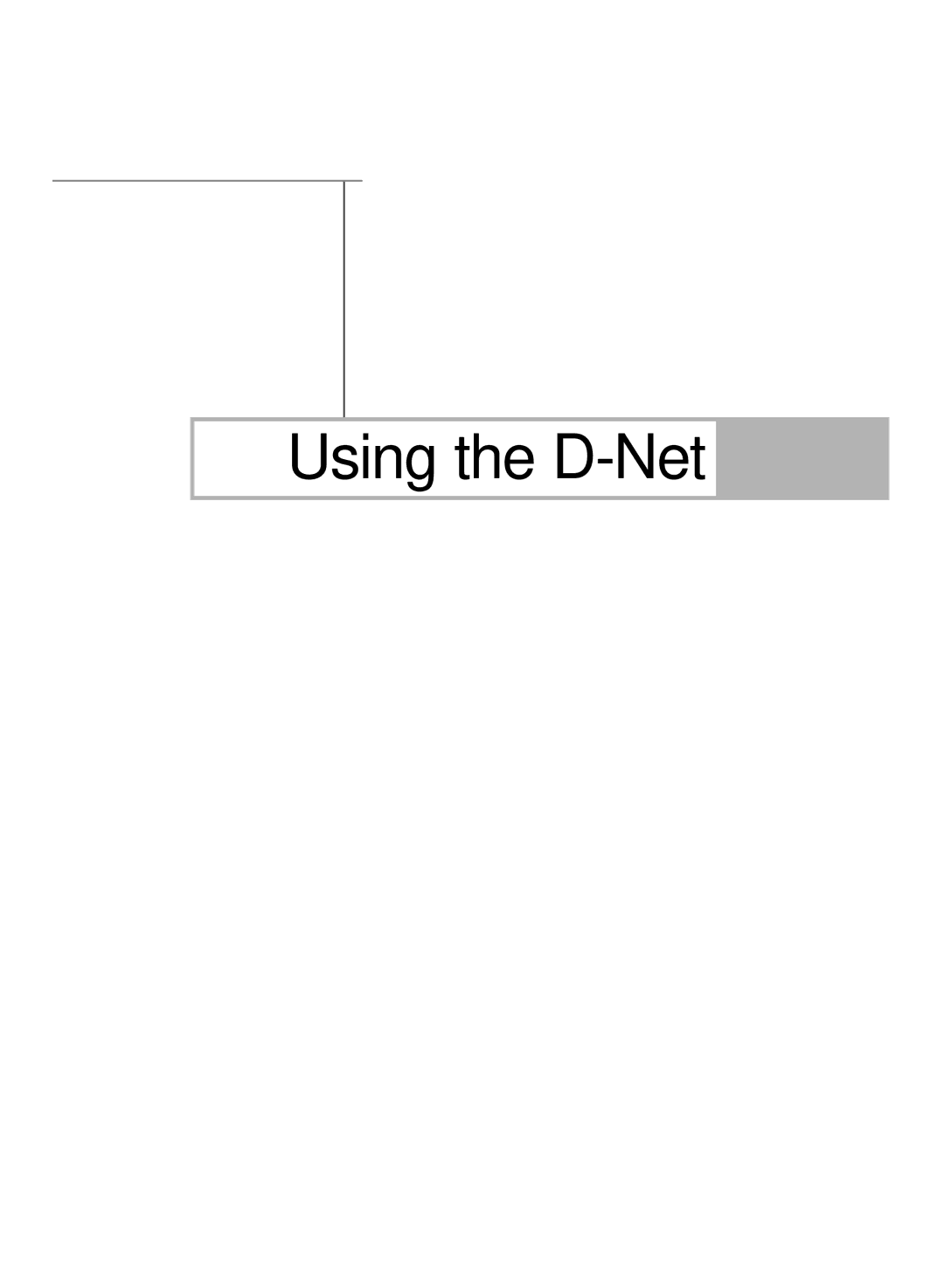 Samsung HL-R6178W, HL-R5678W, HL-R7178W manual Using the D-Net 