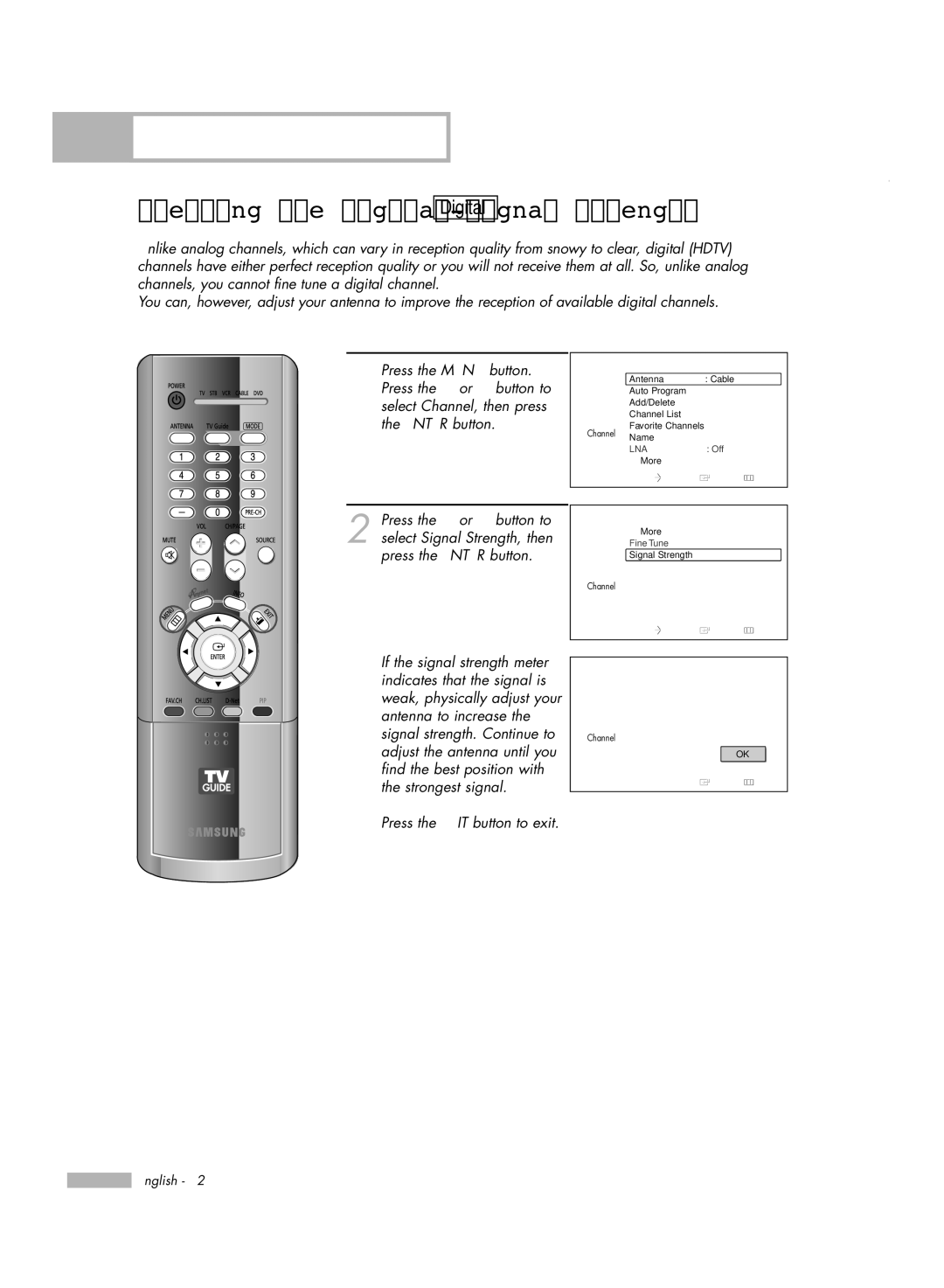 Samsung HL-R5678W, HL-R6178W, HL-R7178W manual Digital 