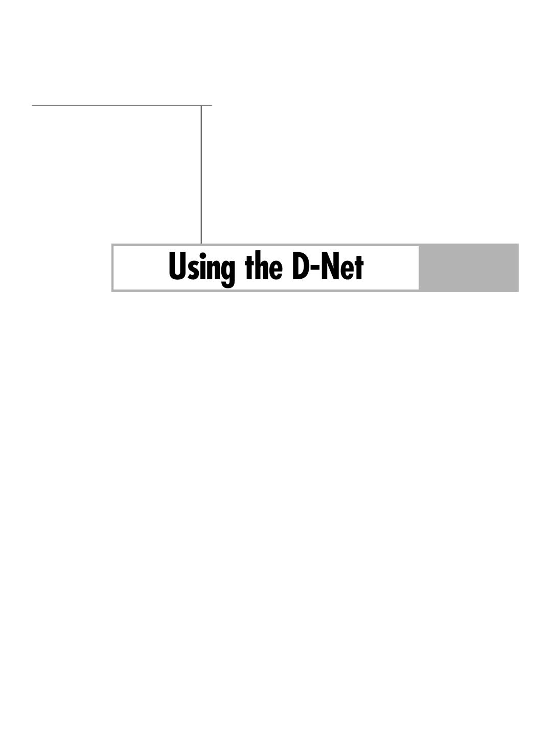 Samsung HL-R6767W manual Using the D-Net 