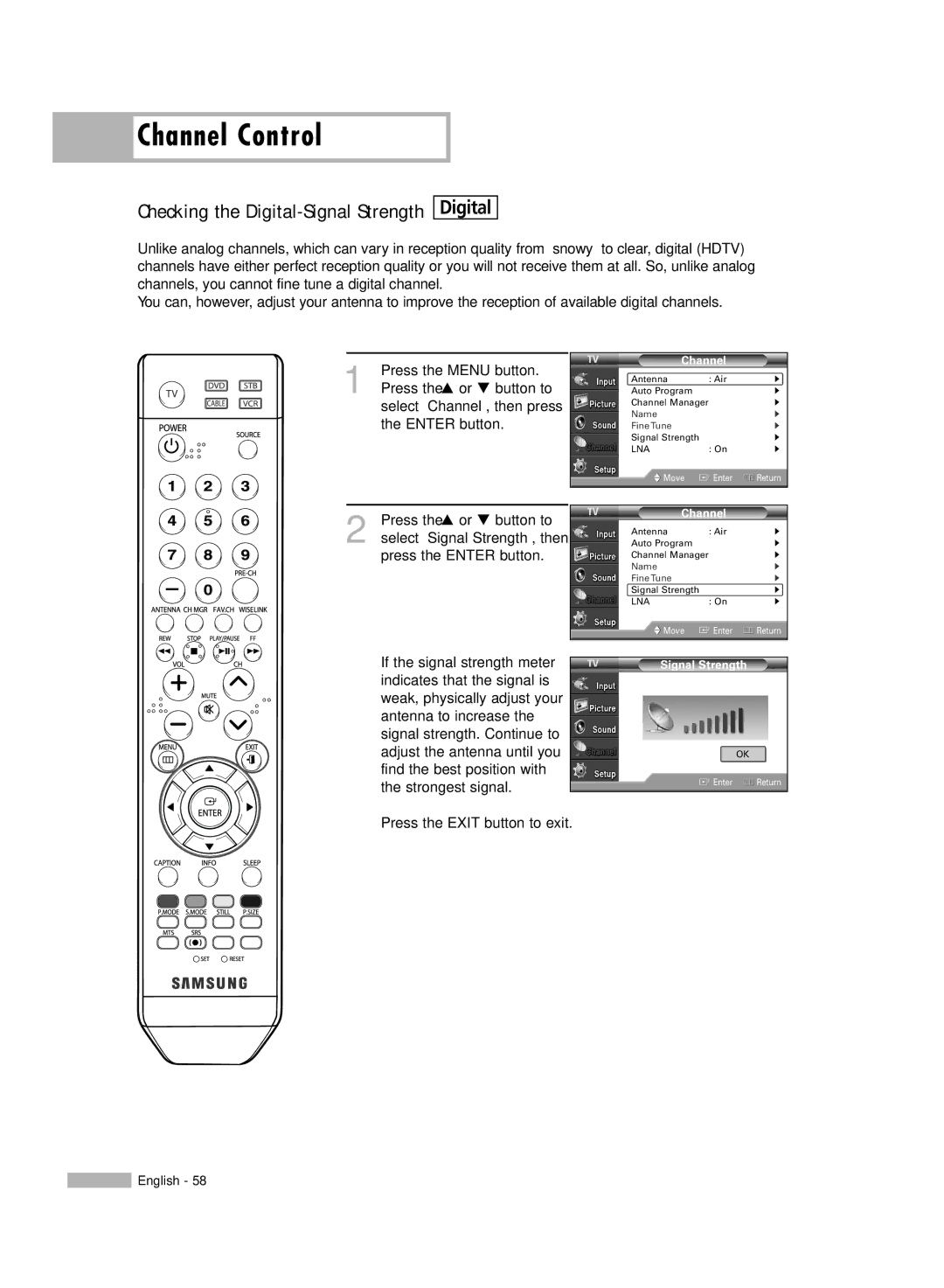 Samsung HL-S4676S manual Digital 