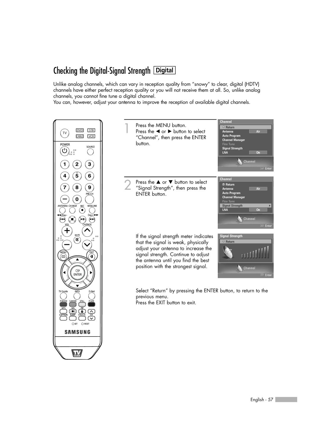 Samsung HL-S5679W manual Digital 