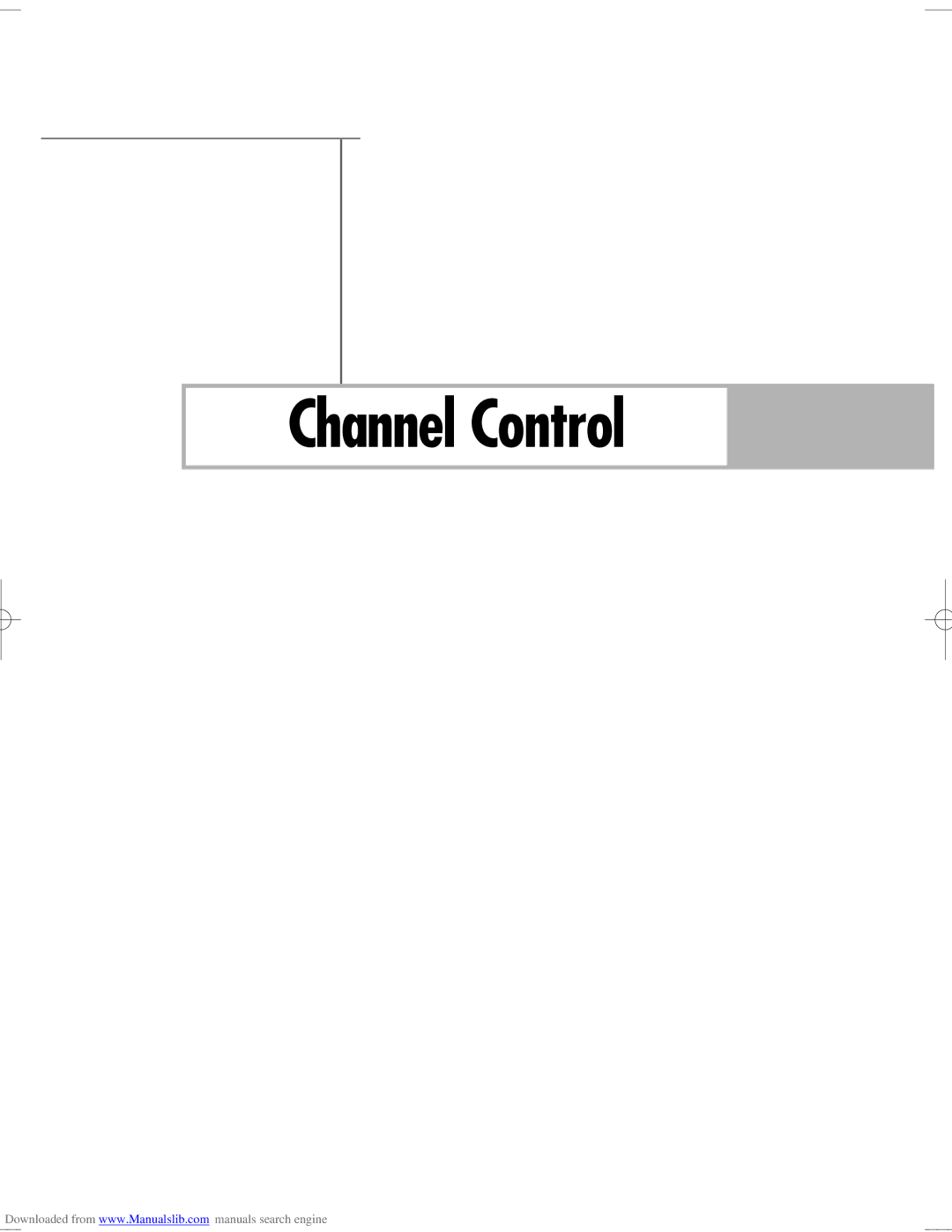 Samsung HL-S5665W, HL-S6765W, HL-S6165W, HL-S5065W, HL-S5055W manual Channel Control 