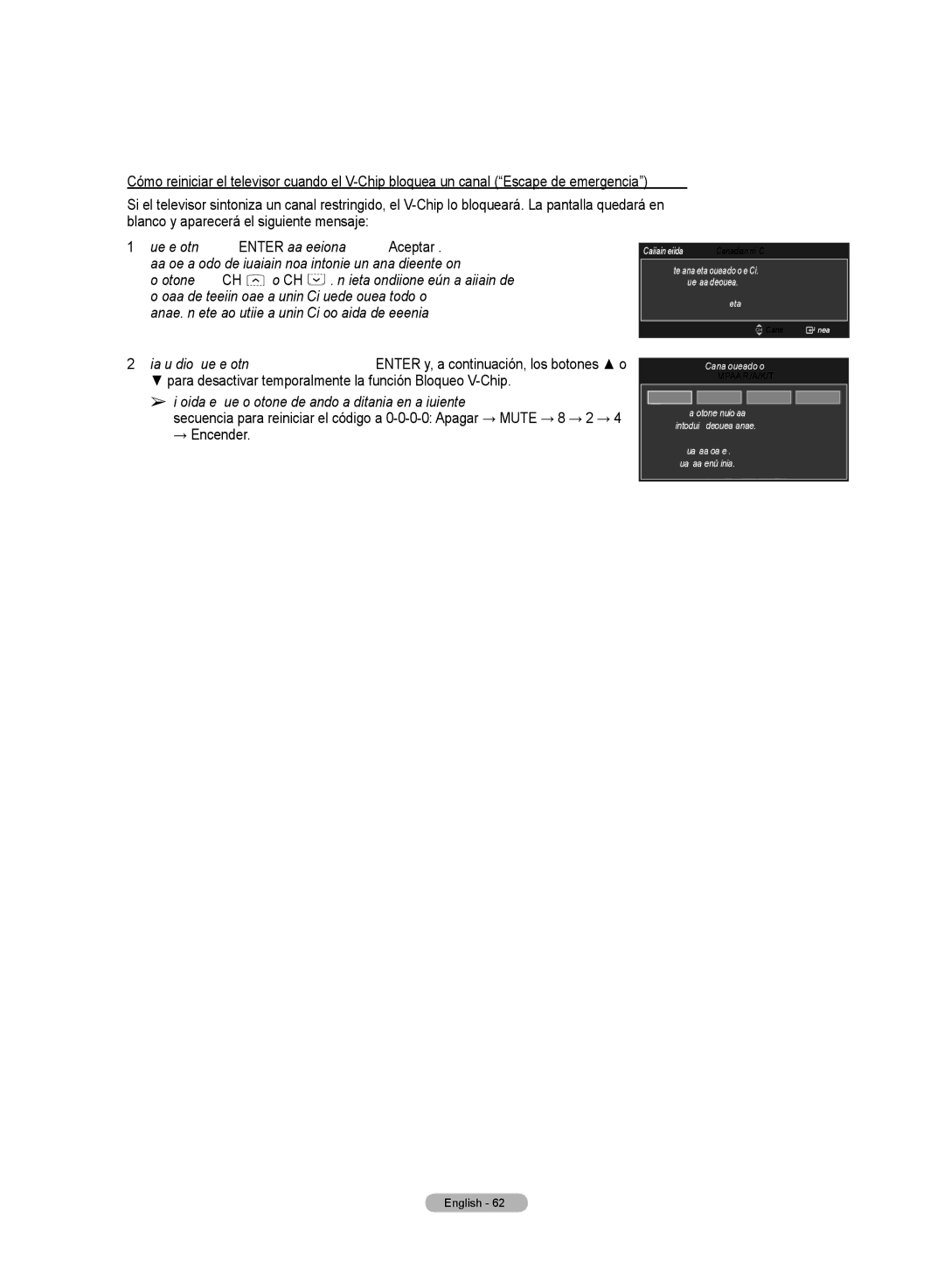 Samsung HL72A650C1F user manual Pulse el botón Enter para seleccionar Aceptar, Los botones CH 