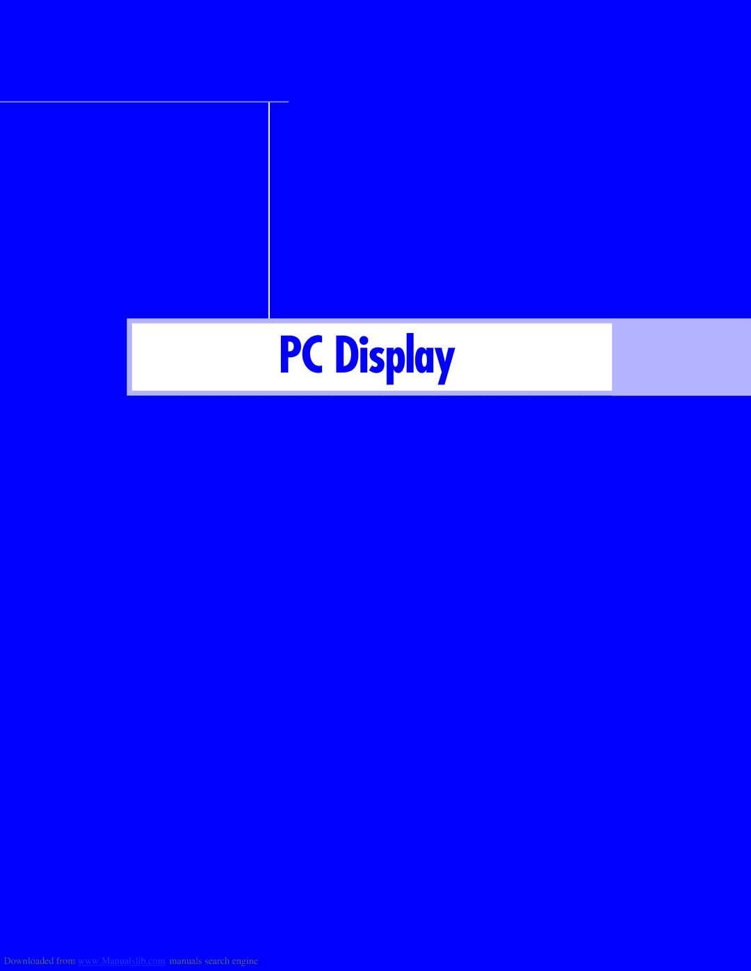 Samsung HLM507W, HLM437W, HLM617W, HLM5065W instruction manual PC Display 