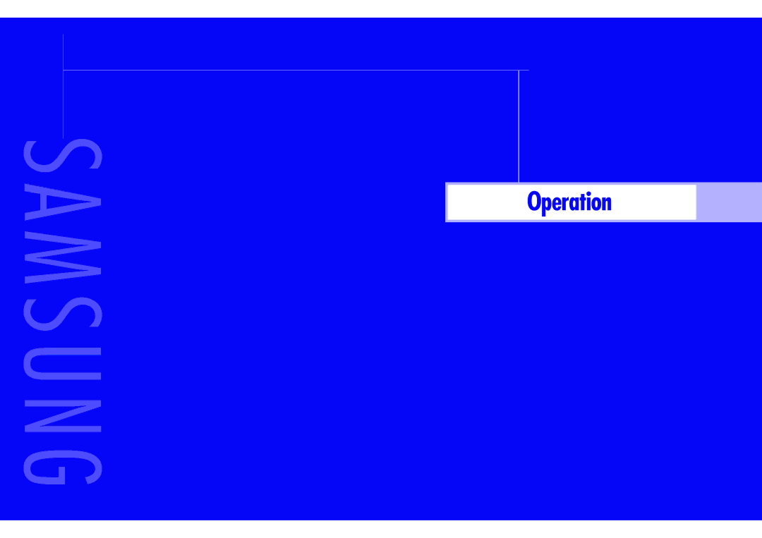 Samsung HLN437W1 HLN507W1, HLN5065W1, HLN4365W1, HLN617W1, HLN567W1, HLN467W1 instruction manual Operation 