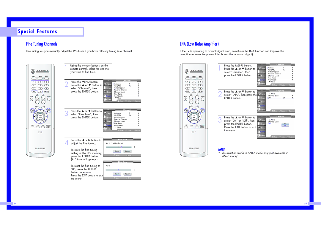 Samsung HLN567W1, HLN5065W1, HLN4365W1, HLN617W1, HLN437W1 HLN507W1, HLN467W1 instruction manual Fine Tuning Channels 