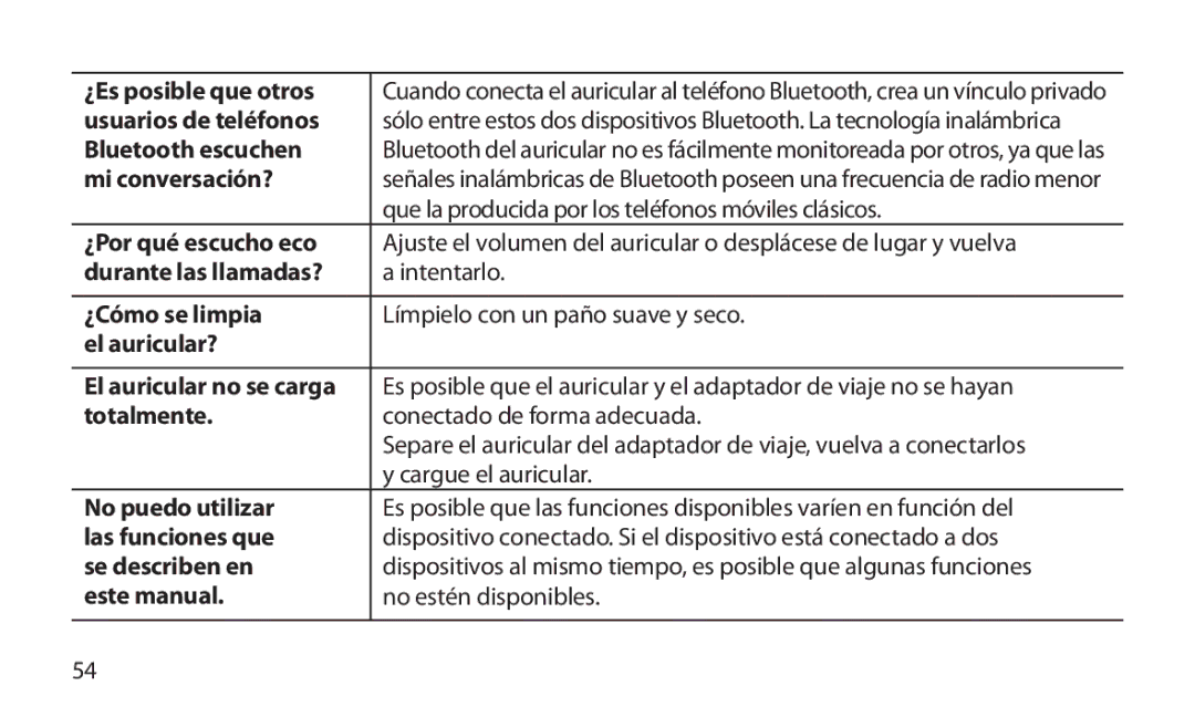 Samsung HM1800 manual ¿Es posible que otros, Mi conversación?, Que la producida por los teléfonos móviles clásicos 