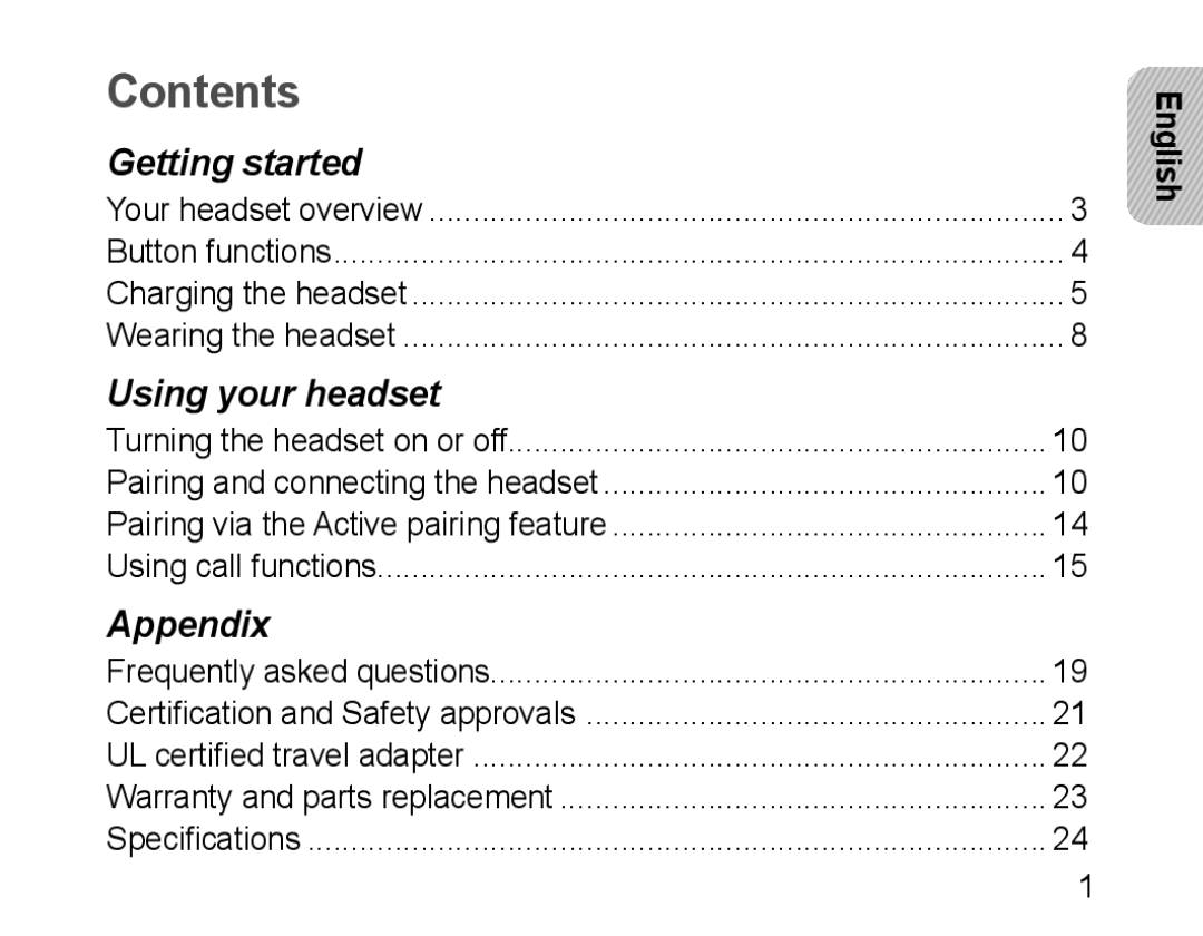 Samsung GH68-28534G, HM3200, 100705 manual Contents 