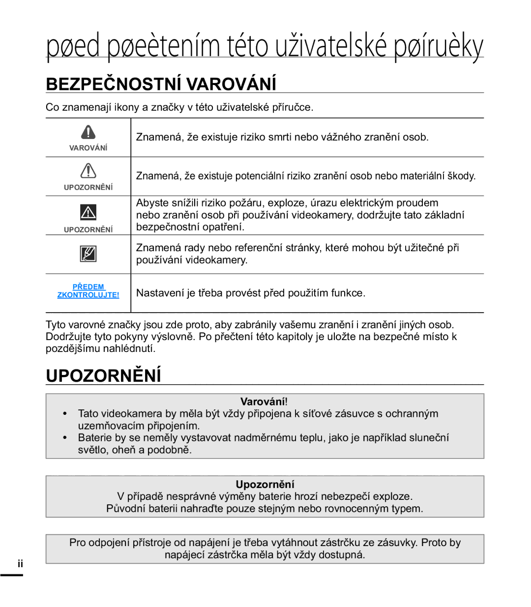 Samsung HMX-E10BP/EDC manual =3ý12671Ë9$529È1Ë, 832=251ċ1Ë, 9DURYiQt, VyčworRkhėDSrgreqč, 8SRRUQČQt 