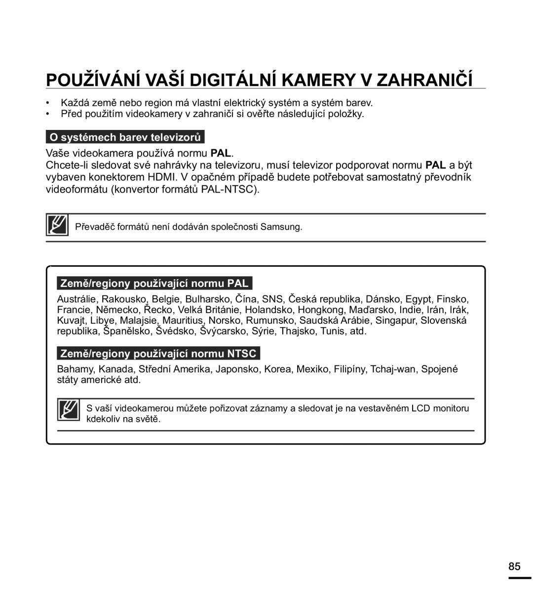 Samsung HMX-E10BP/EDC manual 328äË9È1Ë9$âË,*,7È/1Ë.$059=$+5$1,ýË, V\VWpPHFKEDUHYWHOHYLRUĤ, NghnrolyQdVyčwč 