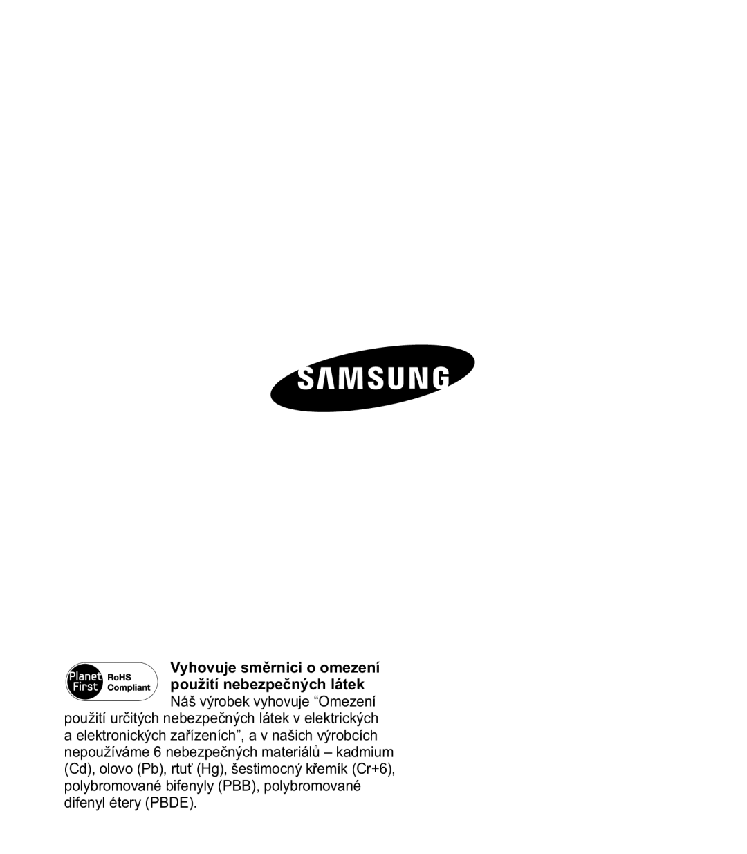 Samsung HMX-E10BP/EDC manual KRYXMHVPČUQLFLRRPHHQt SRXåLWtQHEHSHþQêFKOiWHN 