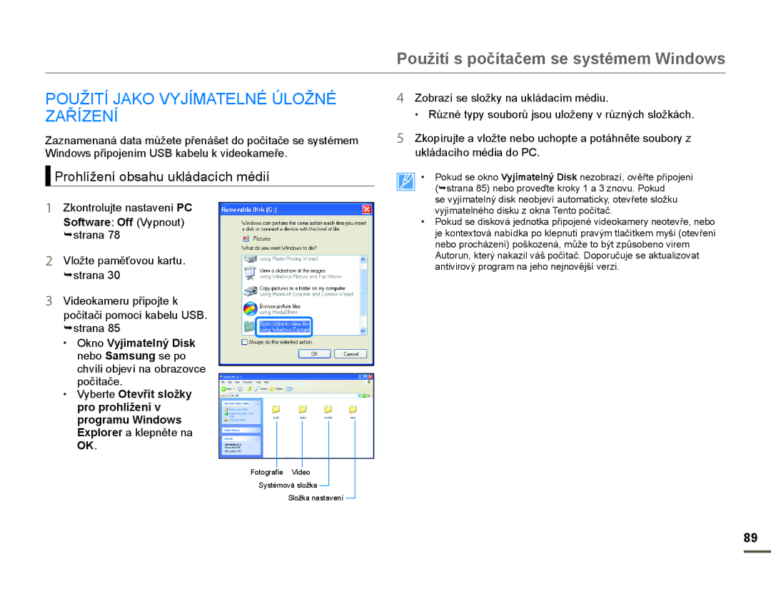 Samsung HMX-F80BP/EDC manual 328ä,TË -$.2 V-Ë0$T/1e Ò/2ä1e =$ěË=1Ë, 3roKlíåení oEsaKu ukládacícK mpdií 