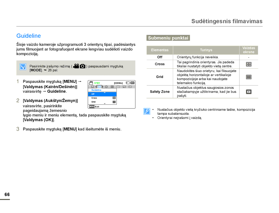 Samsung HMX-F80BP/EDC manual Xlgholqh, NRPSRLFLMą, Grid, Safety Zone 