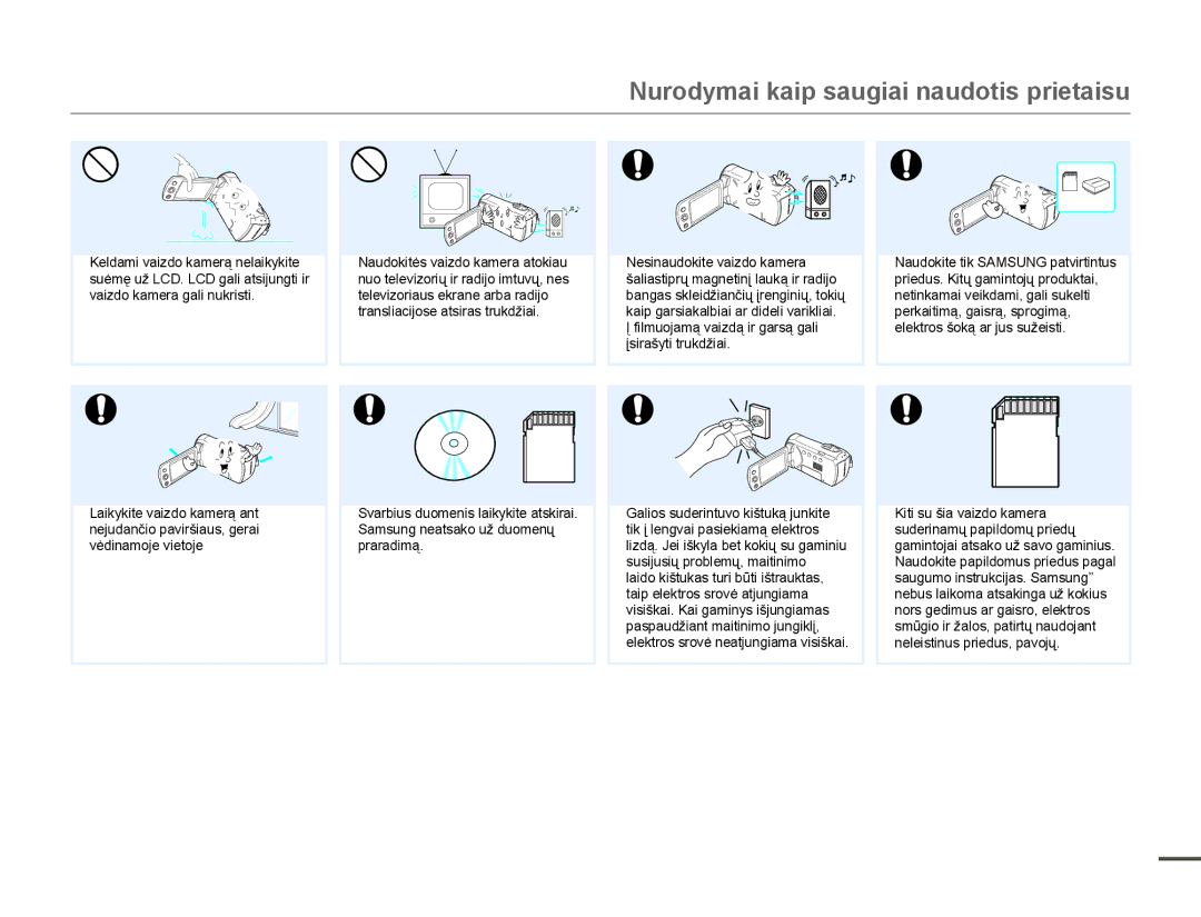 Samsung HMX-F80BP/EDC manual YdlgrNdphudJdolQxnulvwl, 1HVLQDXGRNLWHYDLGRNDPHUD, VDXJXPRLQVWUXNFLMDV6DPVXQJ´ 