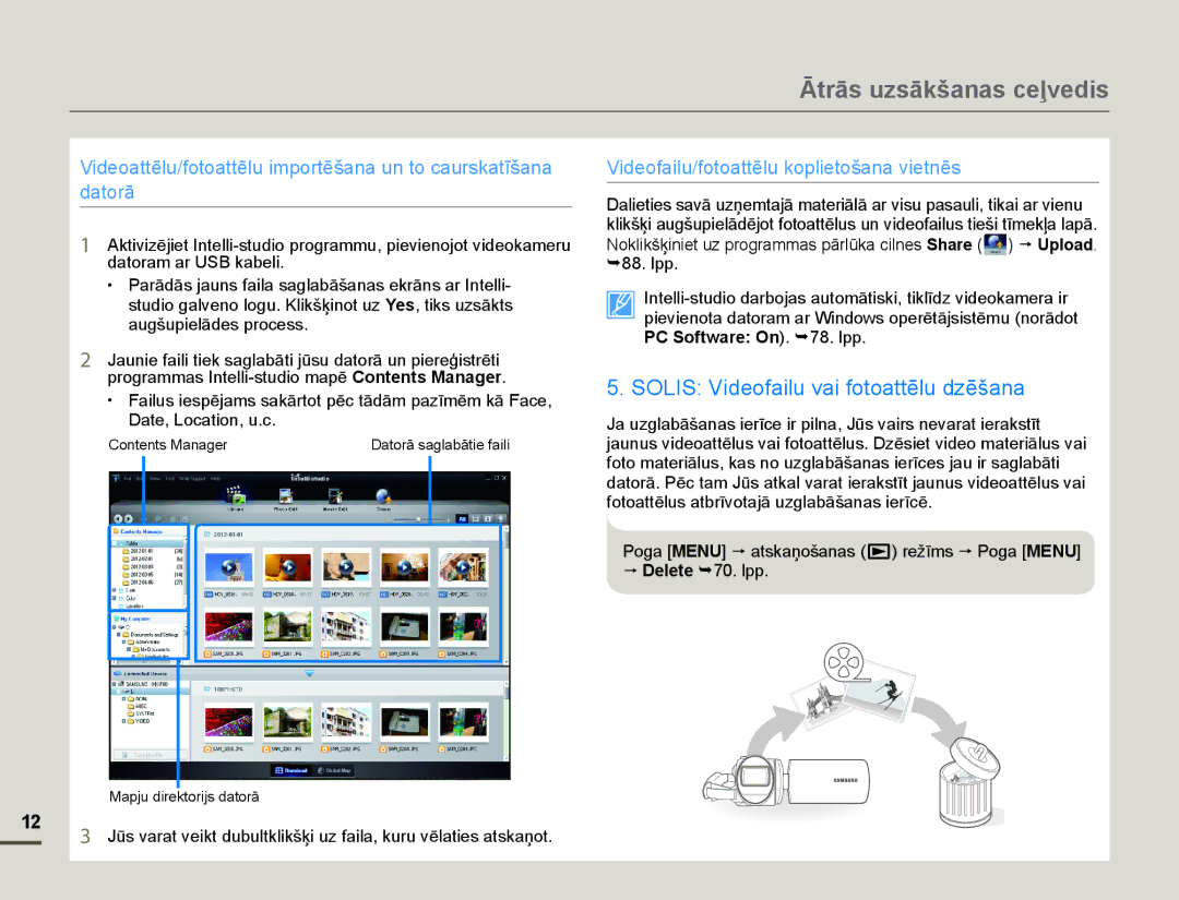 Samsung HMX-F80BP/EDC manual PC SoftZare On¬OSS, Dwh/RfdwlrqXF 