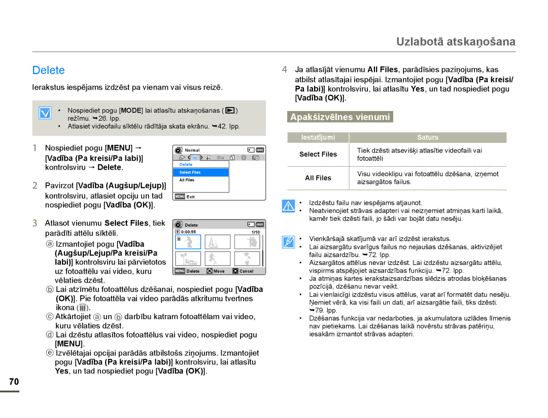 Samsung HMX-F80BP/EDC manual Hohwh, Select Files, All Files 